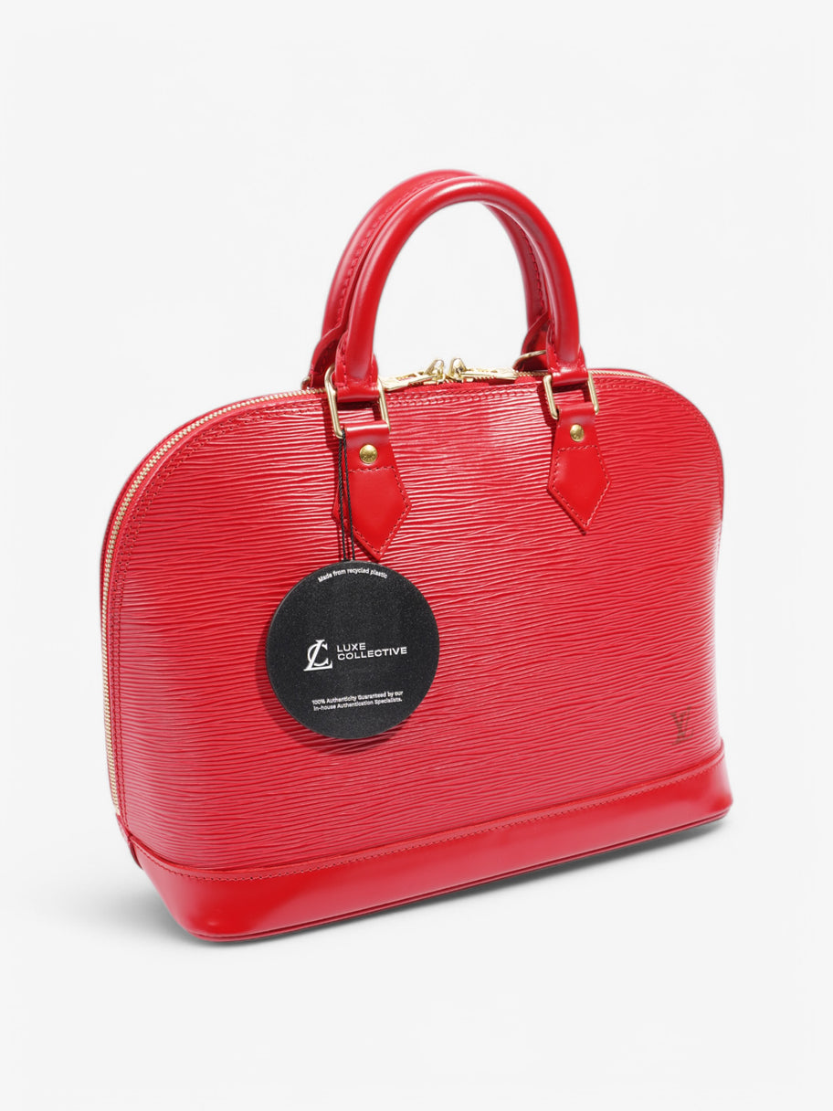 Louis Vuitton Alma Red Epi Leather PM Image 9