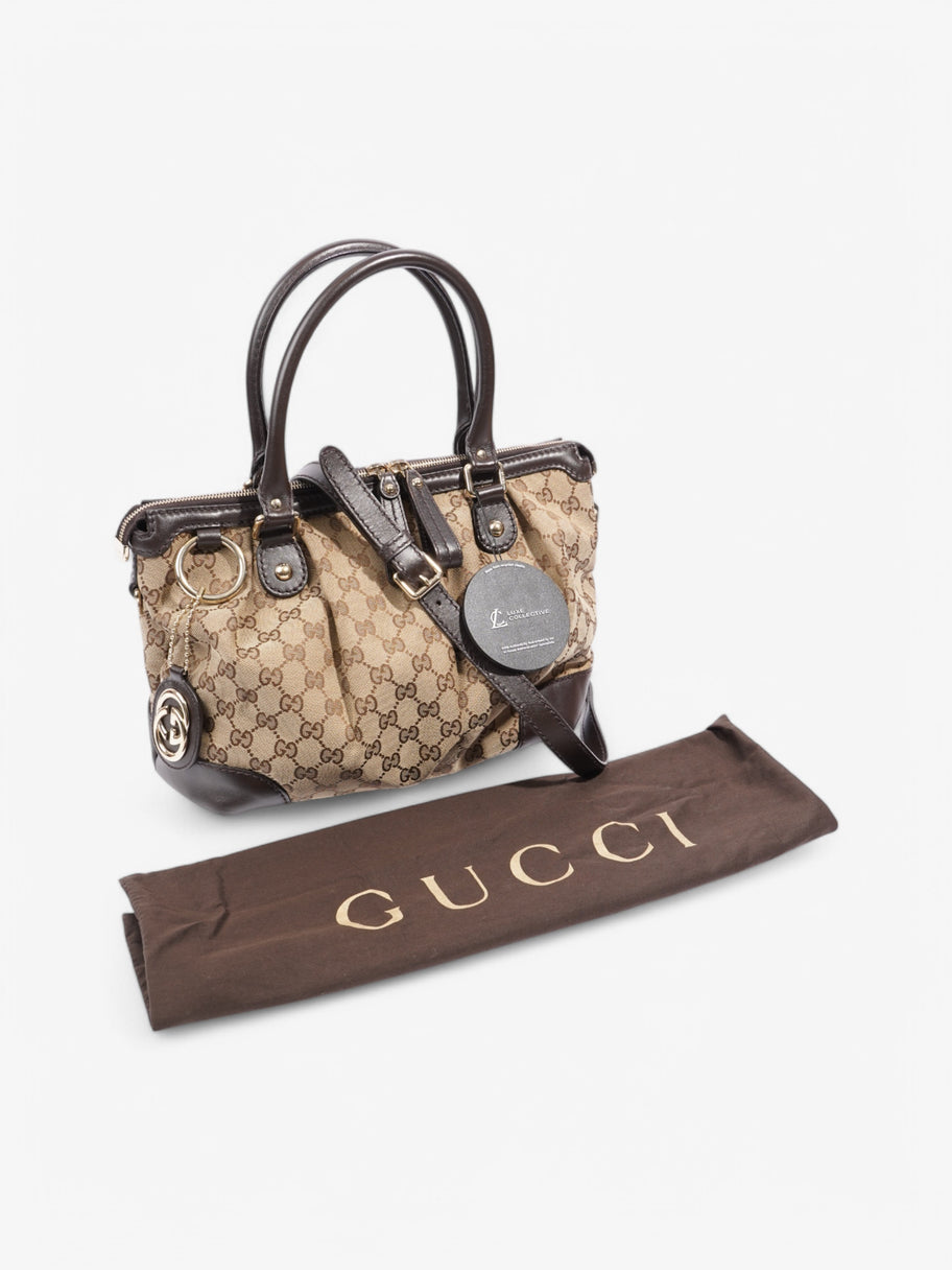 Gucci Sukey 2Way Beige / Brown Canvas Image 9