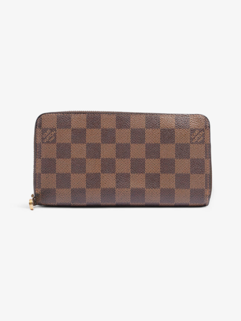  Louis Vuitton Zippy Wallet Damier Ebene Coated Canvas