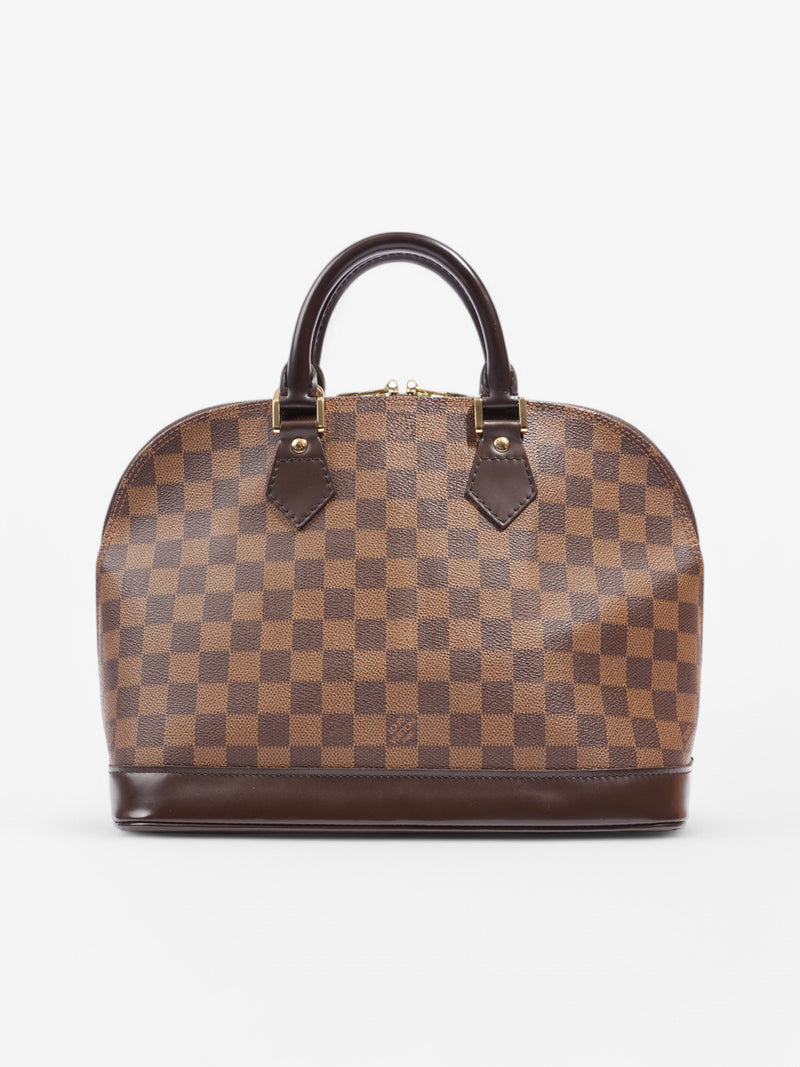  Louis Vuitton Alma Damier Ebene Coated Canvas PM