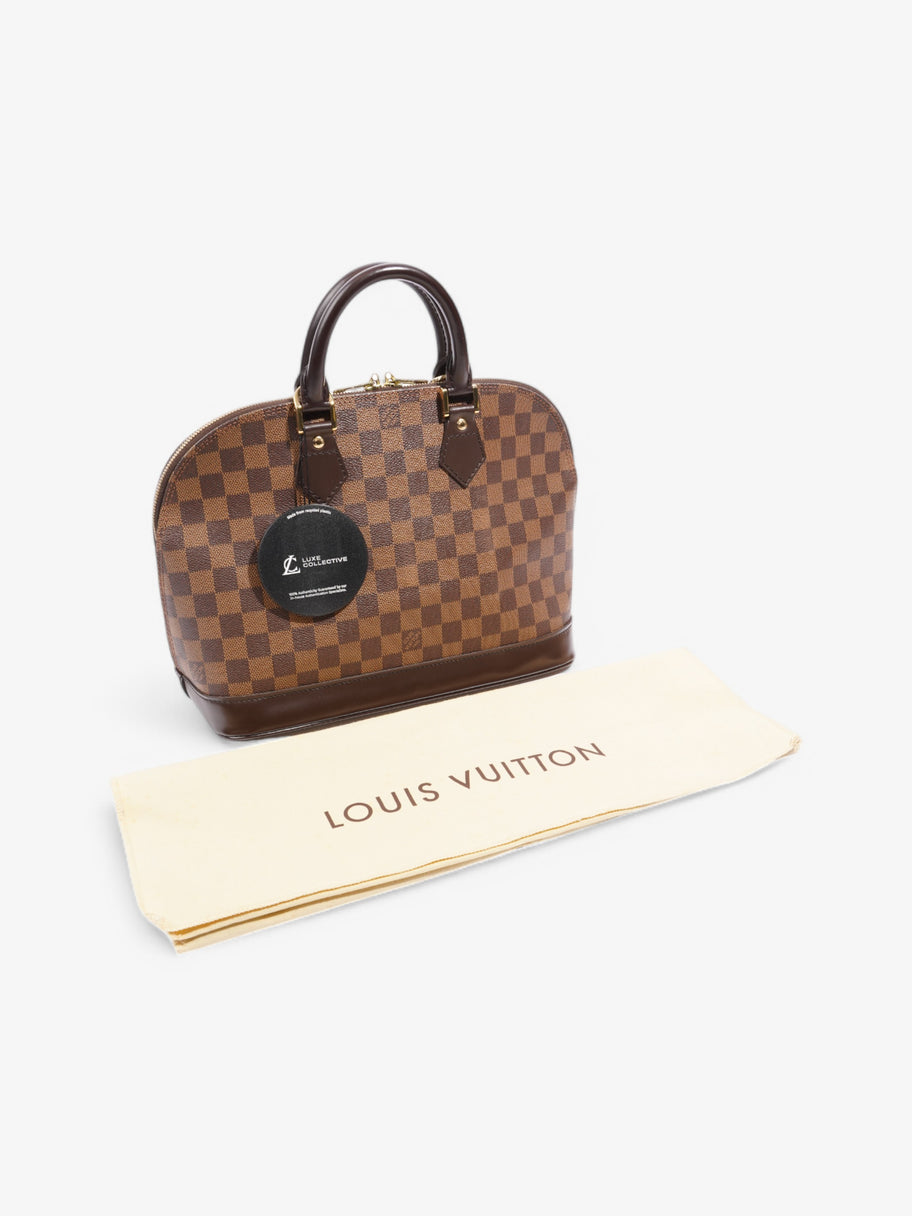 Louis Vuitton Alma Damier Ebene Coated Canvas PM Image 9