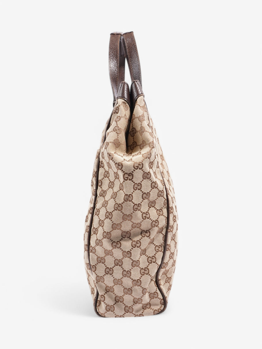 Gucci Shopping Tote Beige / Brown Canvas Image 3