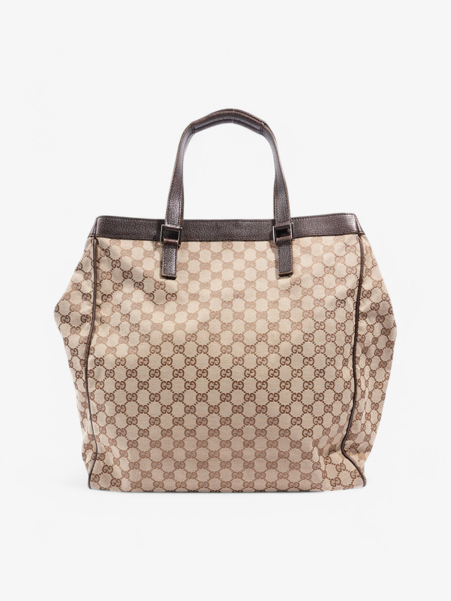Gucci Shopping Tote Beige / Brown Canvas Image 4