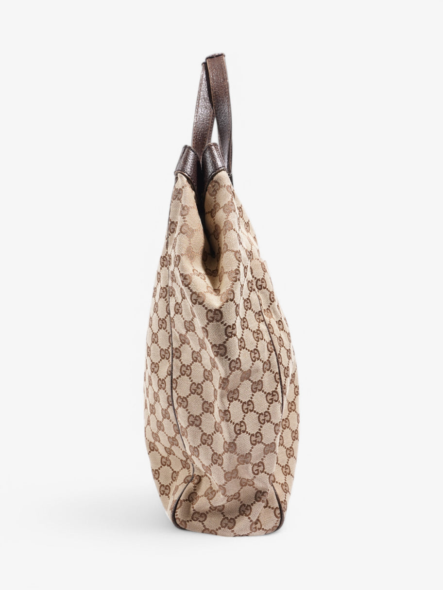 Gucci Shopping Tote Beige / Brown Canvas Image 5