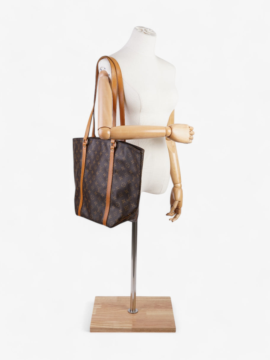 Louis Vuitton Sac Shopping Brown Coated Canvas Image 1