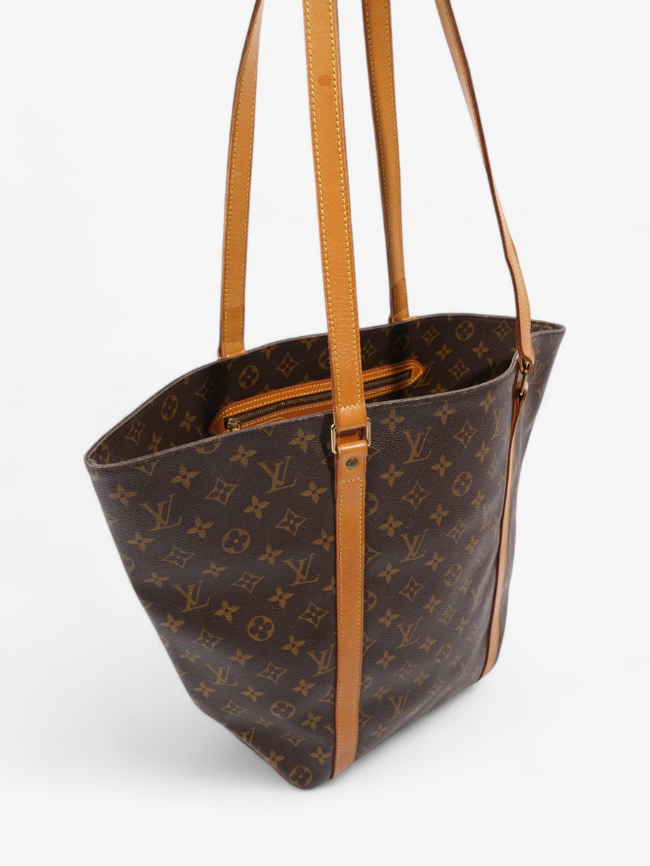 Louis Vuitton Sac Shopping Brown Coated Canvas Image 7