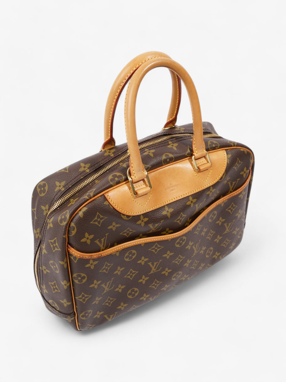 Louis Vuitton Deauville Monogram / Brown Coated Canvas Image 7