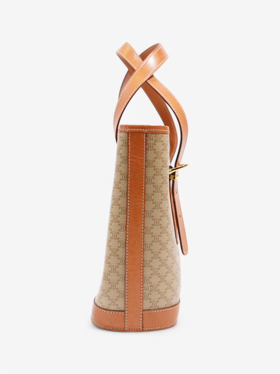 Celine Macadam Tote Bag Beige  / Brown Coated Canvas Image 2