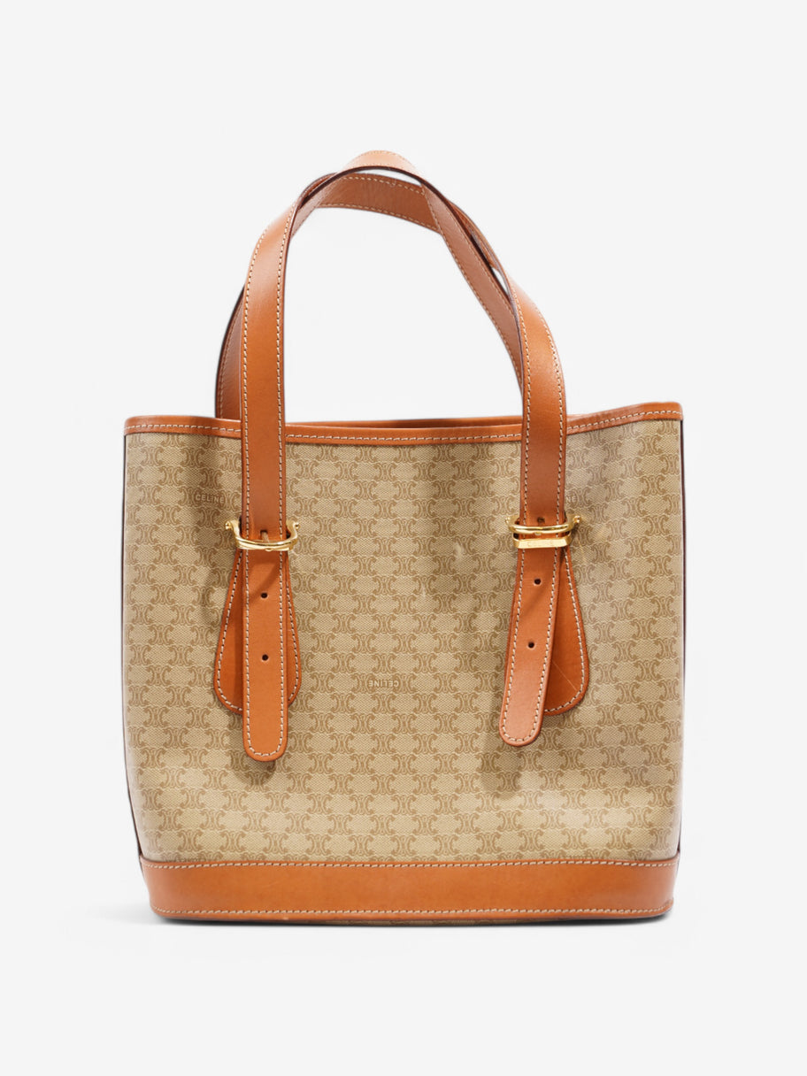 Celine Macadam Tote Bag Beige  / Brown Coated Canvas Image 3