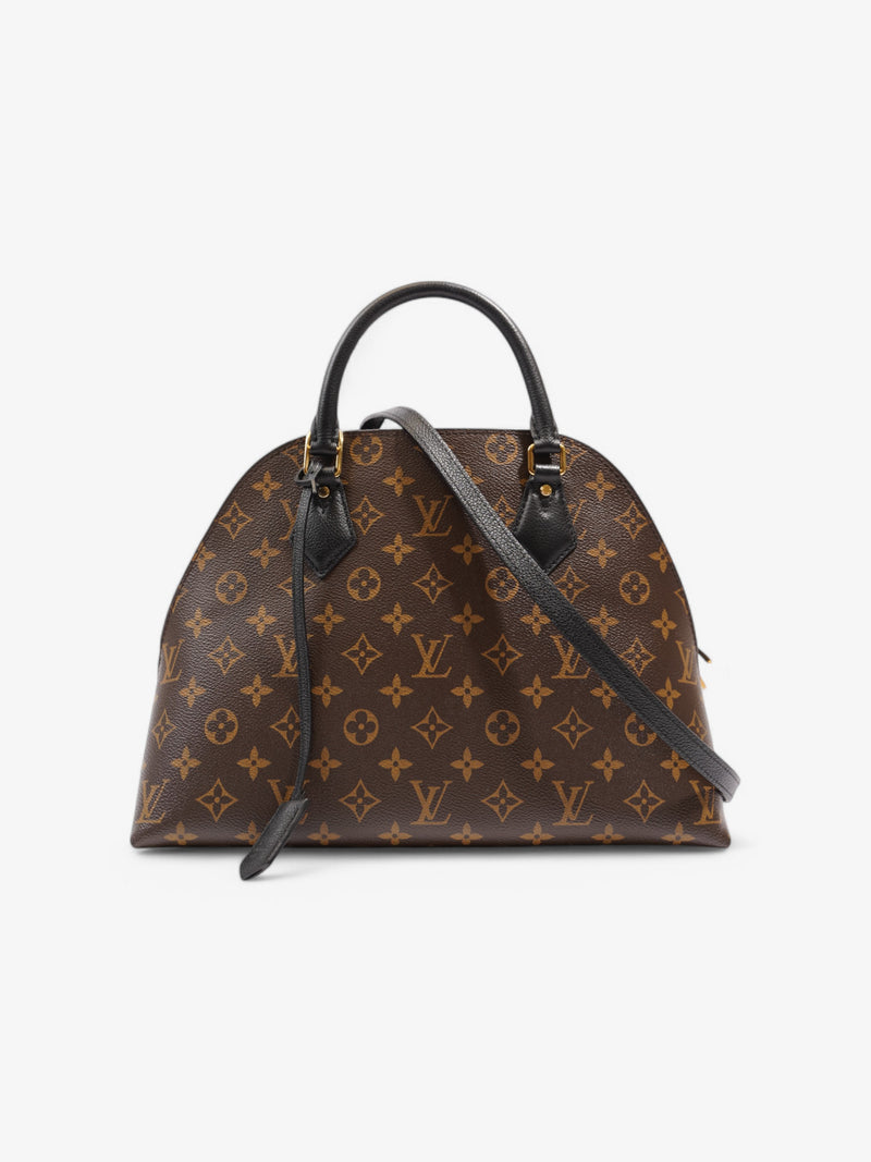  Louis Vuitton Alma Macassar 2 Way Monogram / Black Coated Canvas