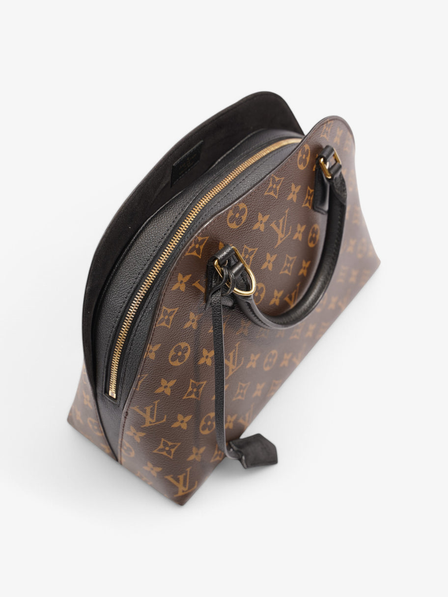 Louis Vuitton Alma Macassar 2 Way Monogram / Black Coated Canvas Image 9