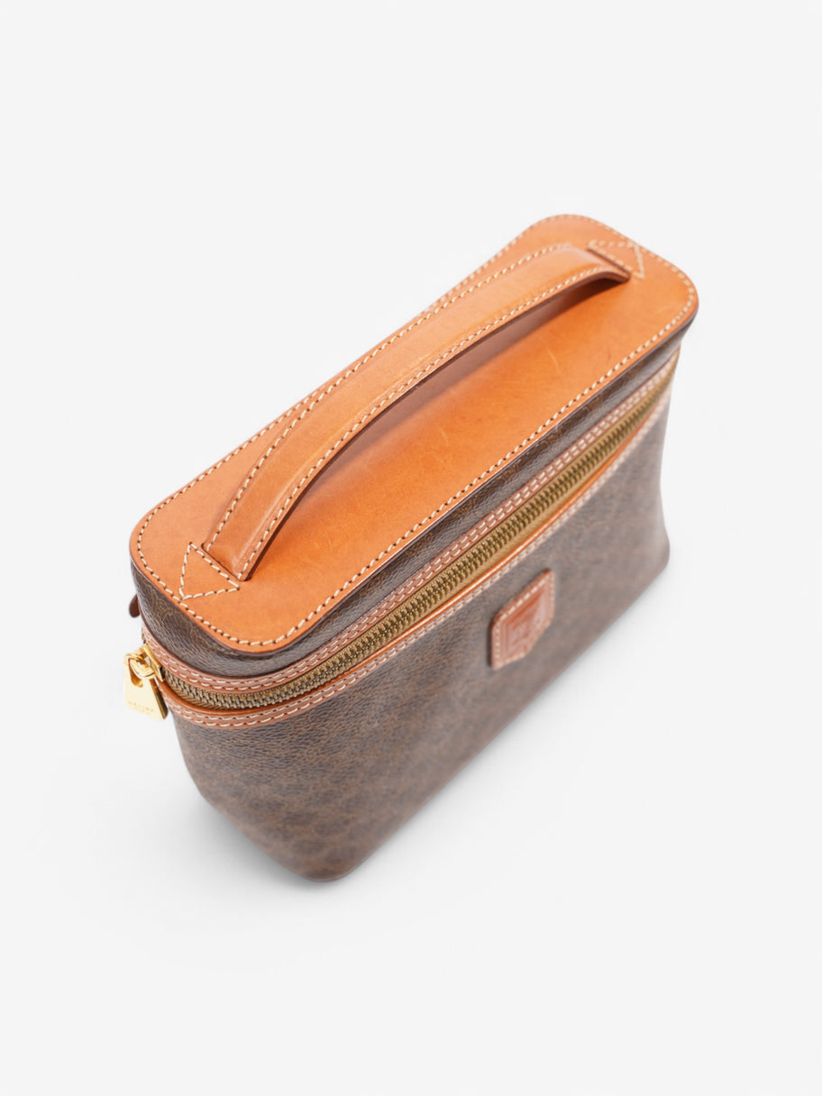 Celine Macadam Vanity Brown Coated Canvas Image 10