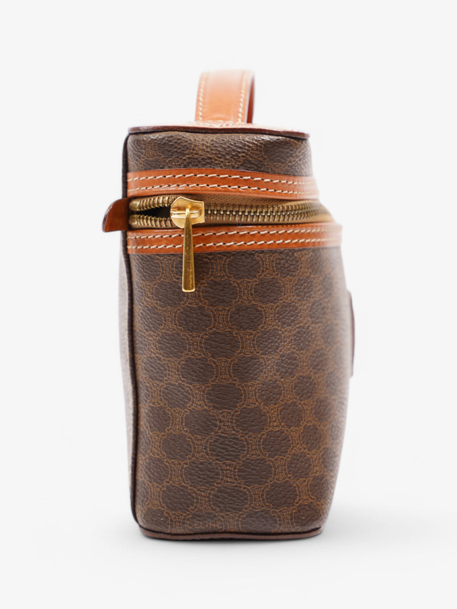 Celine Macadam Vanity Brown Coated Canvas Image 4