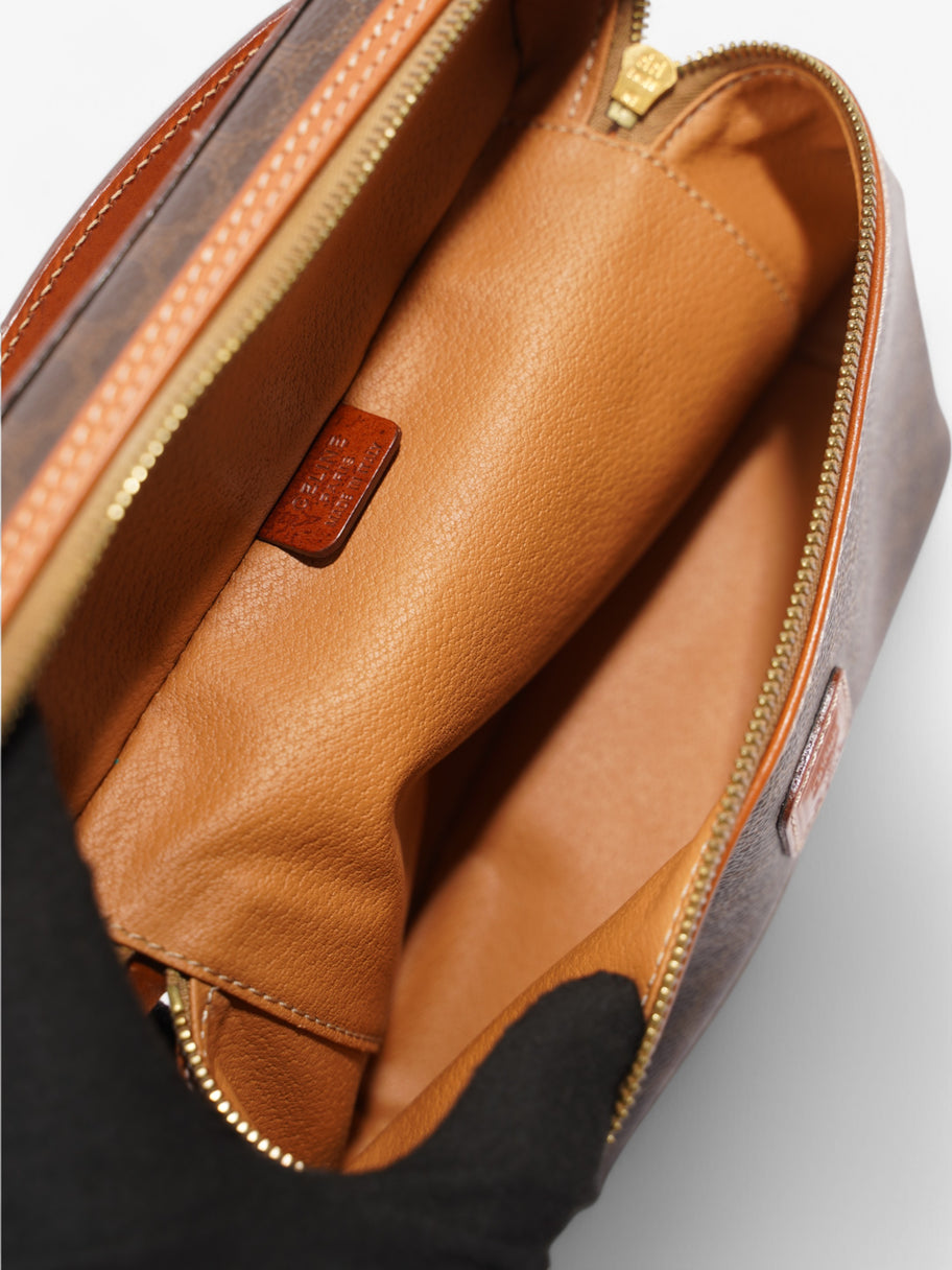 Celine Macadam Vanity Brown Coated Canvas Image 6