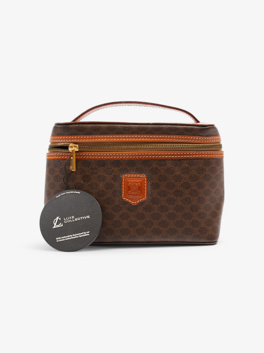 Celine Macadam Vanity Brown Coated Canvas Image 8