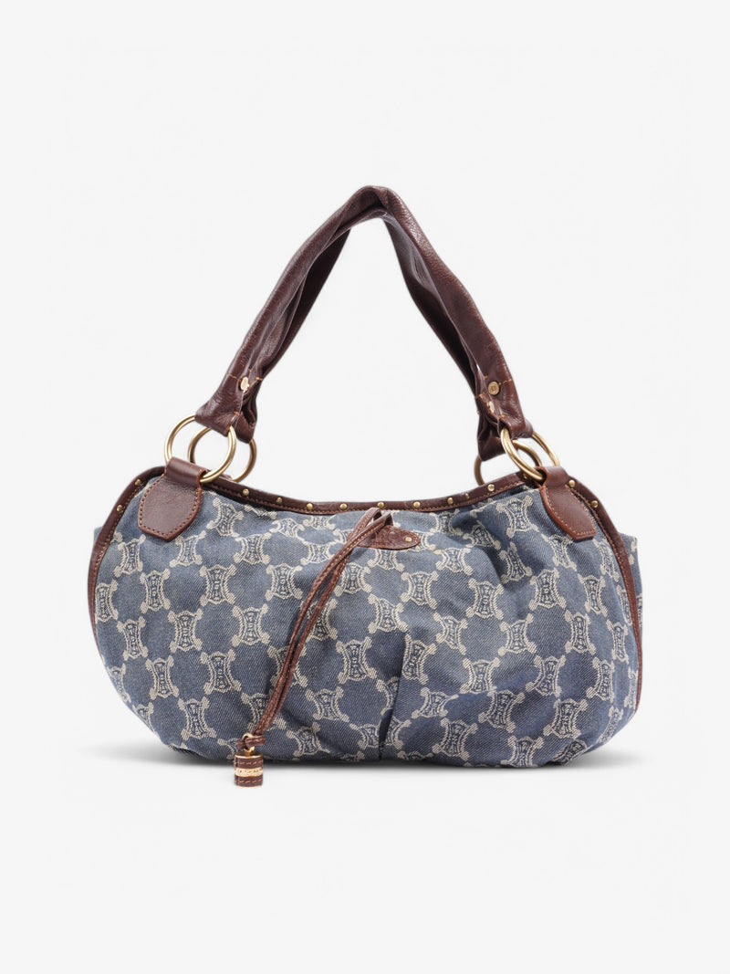  Celine Denim Bittersweet Hobo Navy Canvas