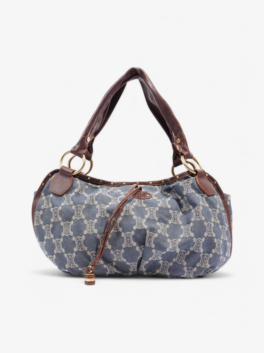 Celine Denim Bittersweet Hobo Navy Canvas Image 1