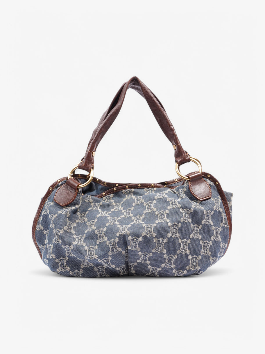 Celine Denim Bittersweet Hobo Navy Canvas Image 4