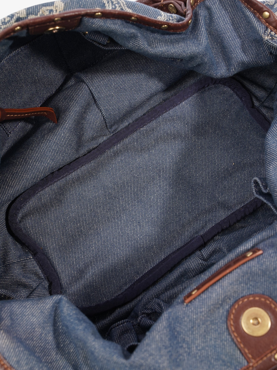 Celine Denim Bittersweet Hobo Navy Canvas Image 8