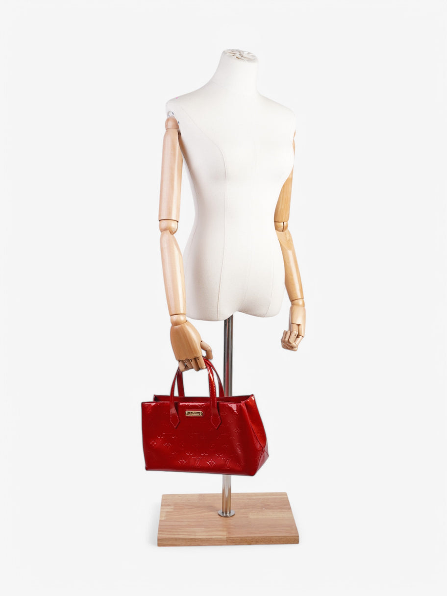 Louis Vuitton Wilshere Verni Red Calfskin Leather PM Image 2