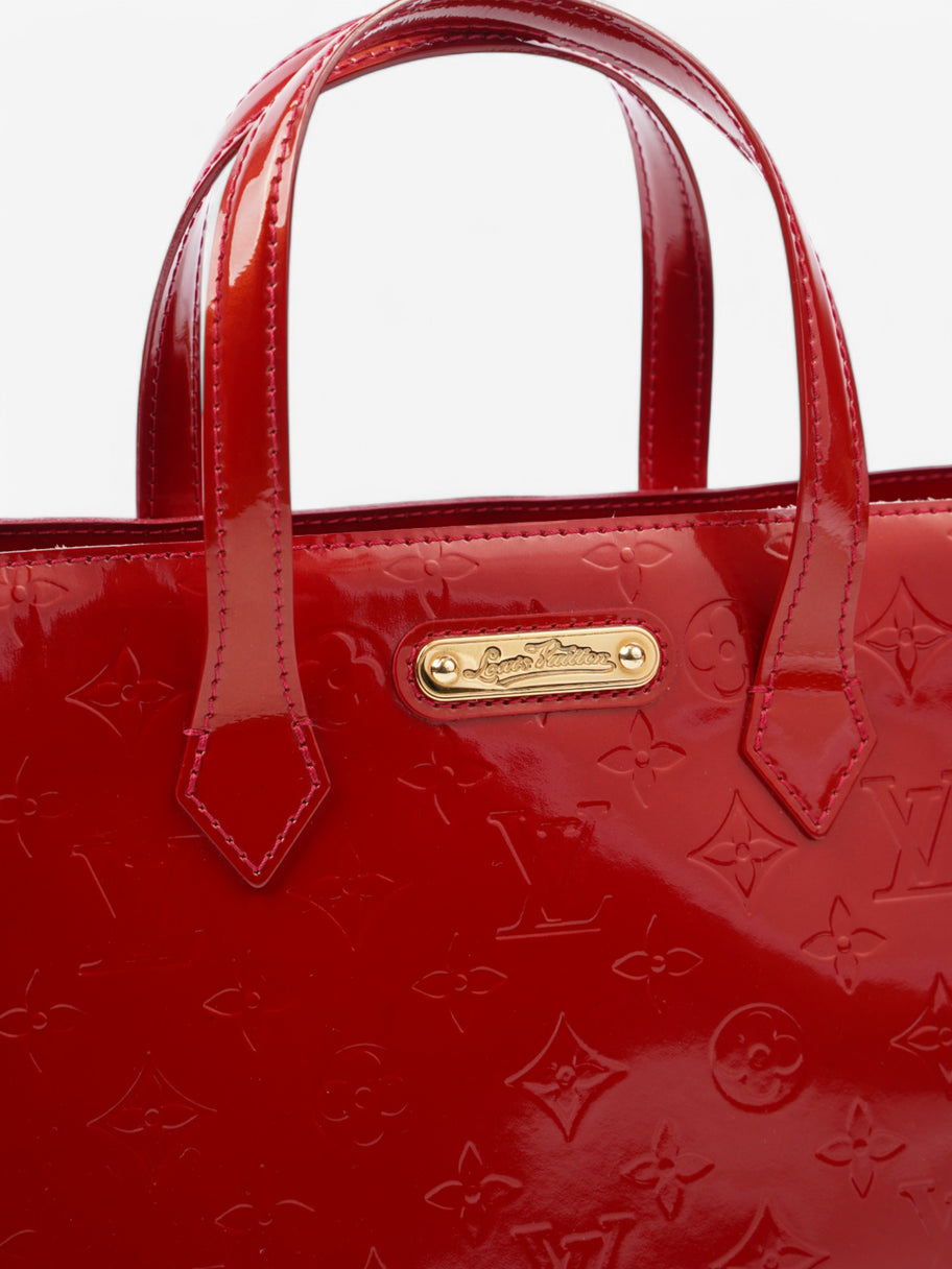 Louis Vuitton Wilshere Verni Red Calfskin Leather PM Image 7
