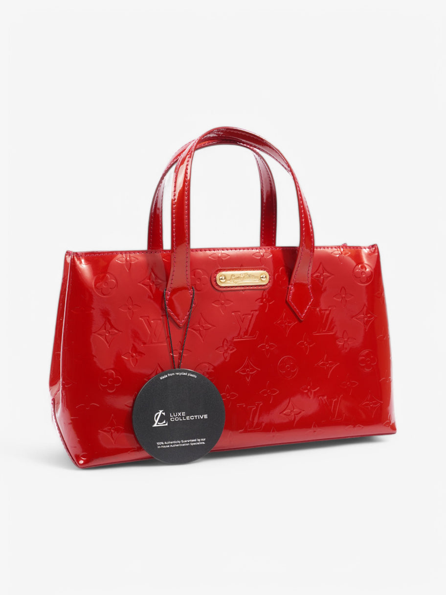 Louis Vuitton Wilshere Verni Red Calfskin Leather PM Image 9