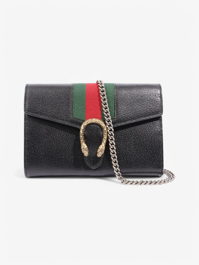  Gucci Dionysus Chain Wallet Black Calf Leather