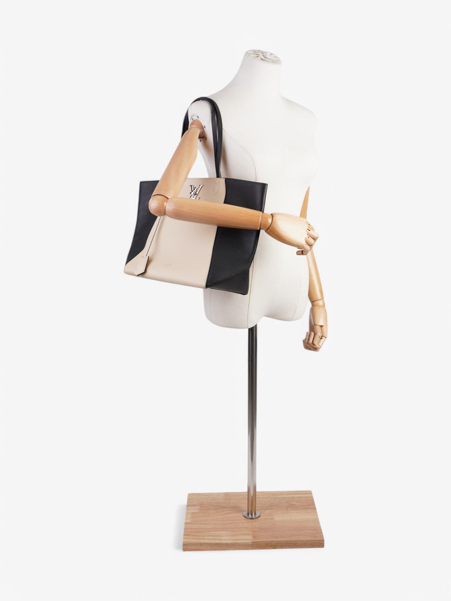 Louis Vuitton Lock Me Tote Beige / Black Calfskin Leather Image 2