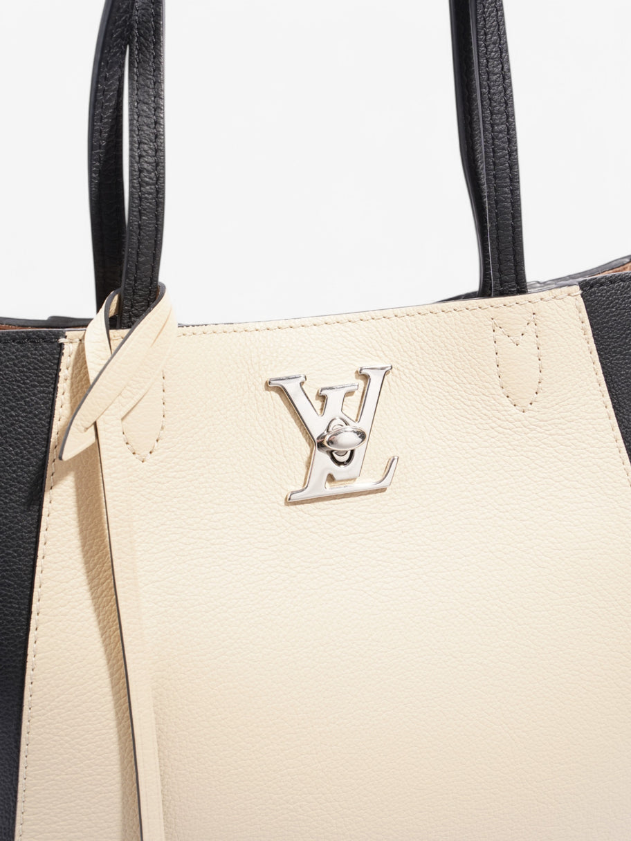 Louis Vuitton Lock Me Tote Beige / Black Calfskin Leather Image 7