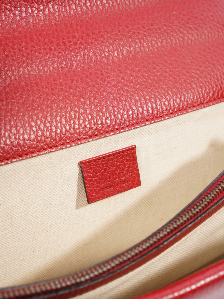 Gucci Dionysus Leather Shoulder Red Calfskin Leather Medium Image 9