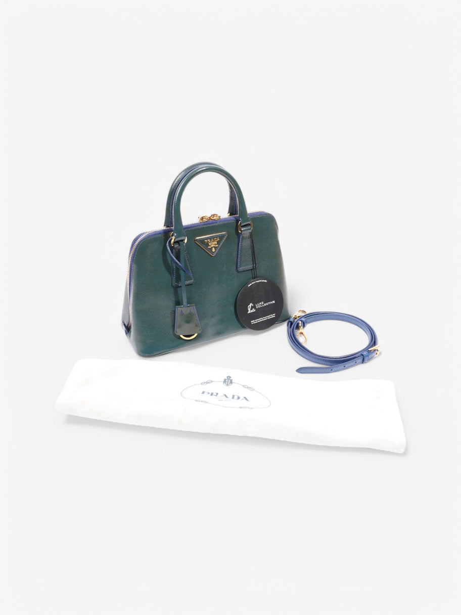 Prada Saffiano Verni 2Way Green Saffiano Leather Image 10