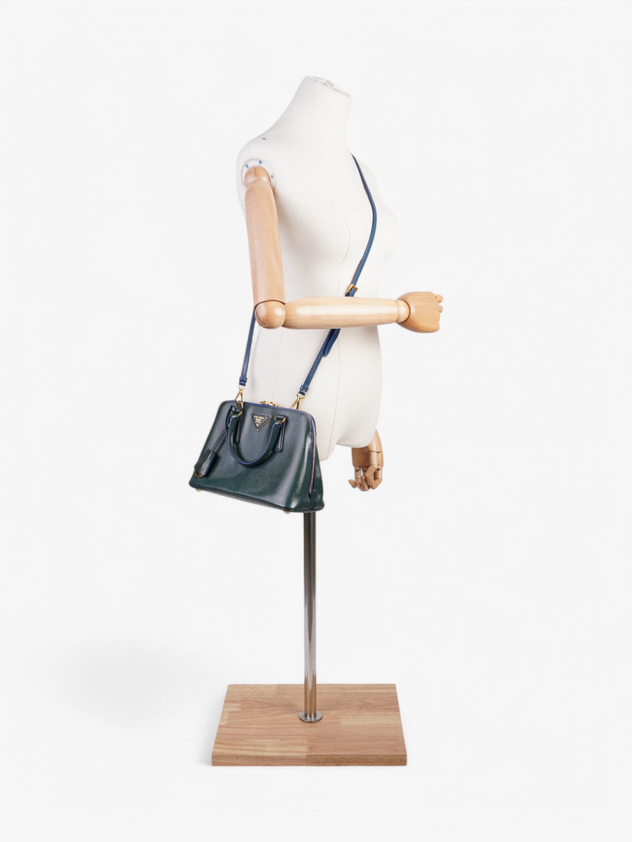 Prada Saffiano Verni 2Way Green Saffiano Leather Image 2