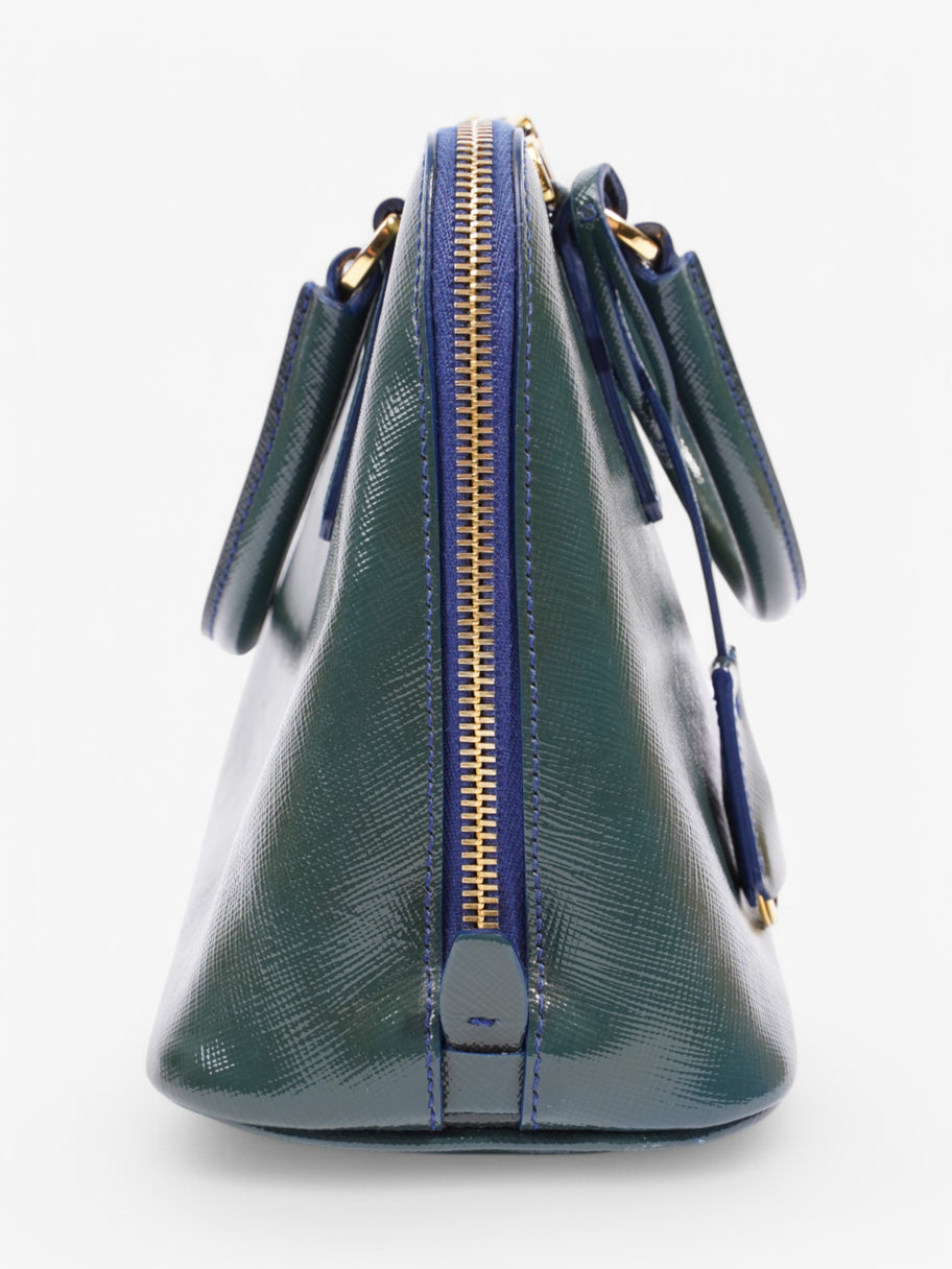 Prada Saffiano Verni 2Way Green Saffiano Leather Image 5