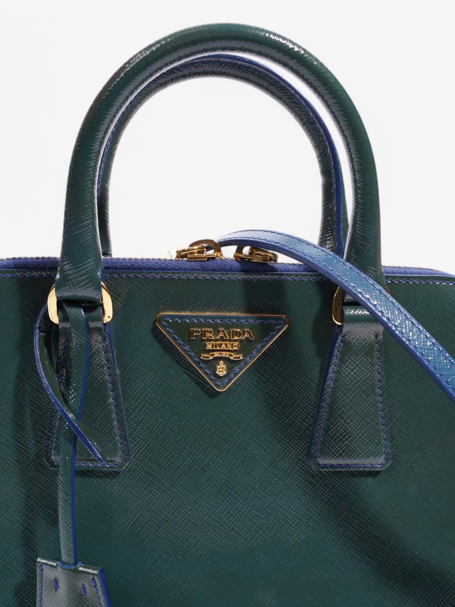 Prada Saffiano Verni 2Way Green Saffiano Leather Image 7