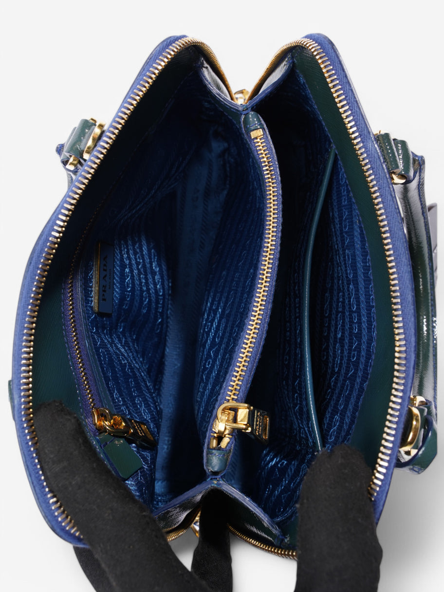 Prada Saffiano Verni 2Way Green Saffiano Leather Image 8