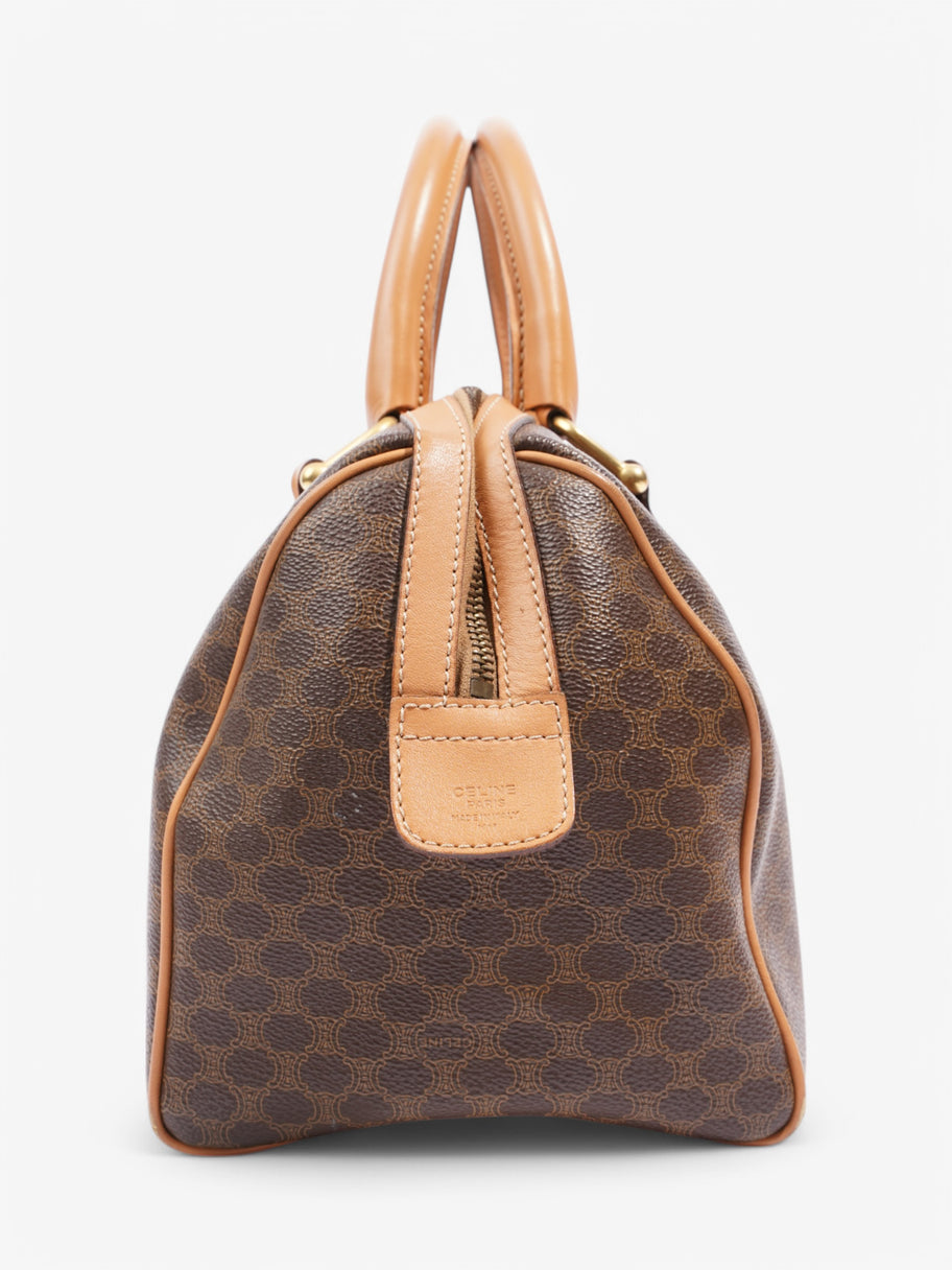 Celine Macadam Boston Brown Coated Canvas Image 3