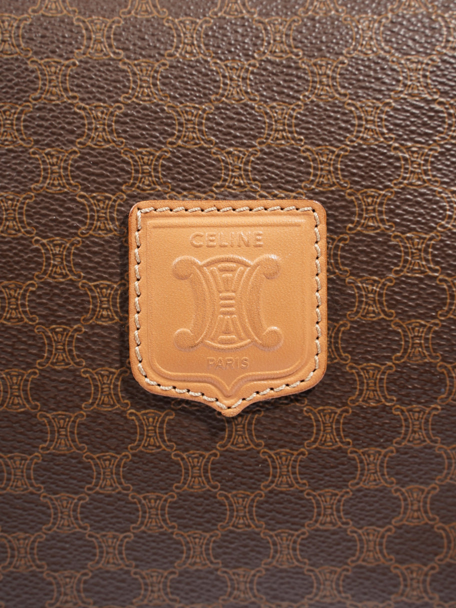 Celine Macadam Boston Brown Coated Canvas Image 7