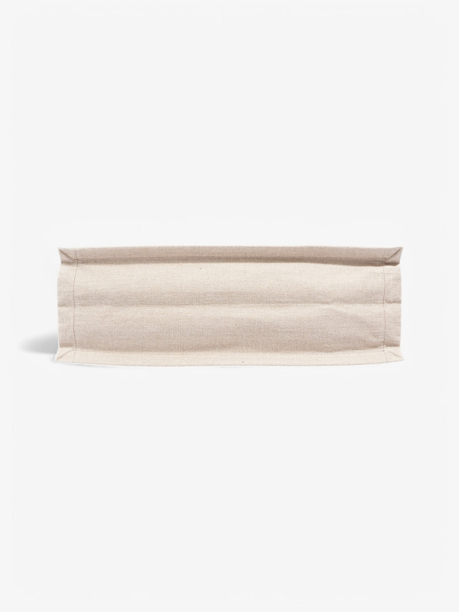 Saint Laurent Rive Gauche Canvas Tote White Canvas Large Image 6