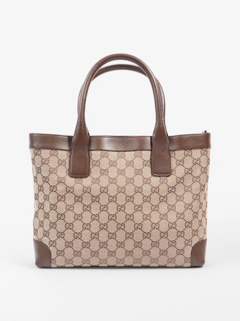  Gucci Canvas Tote Brown Canvas
