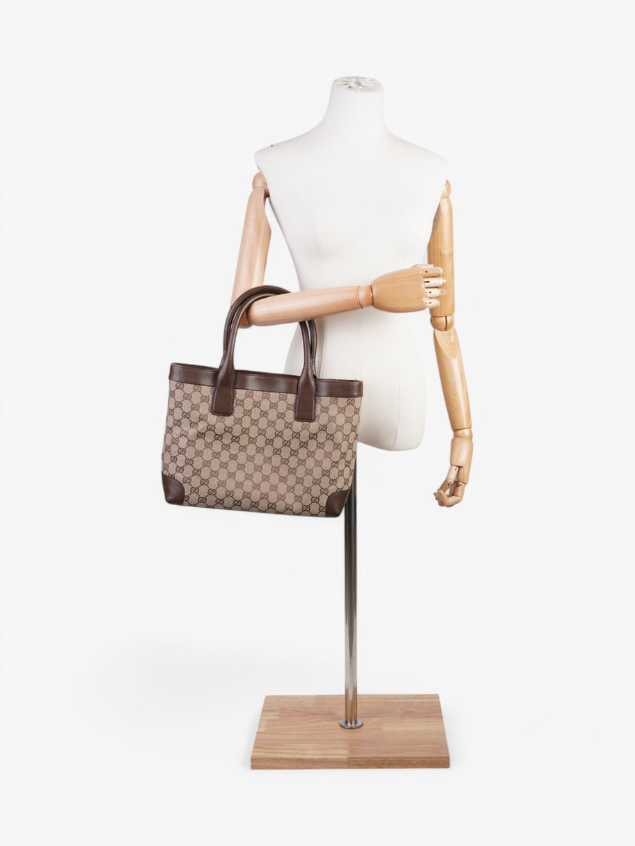 Gucci Canvas Tote Brown Canvas Image 2