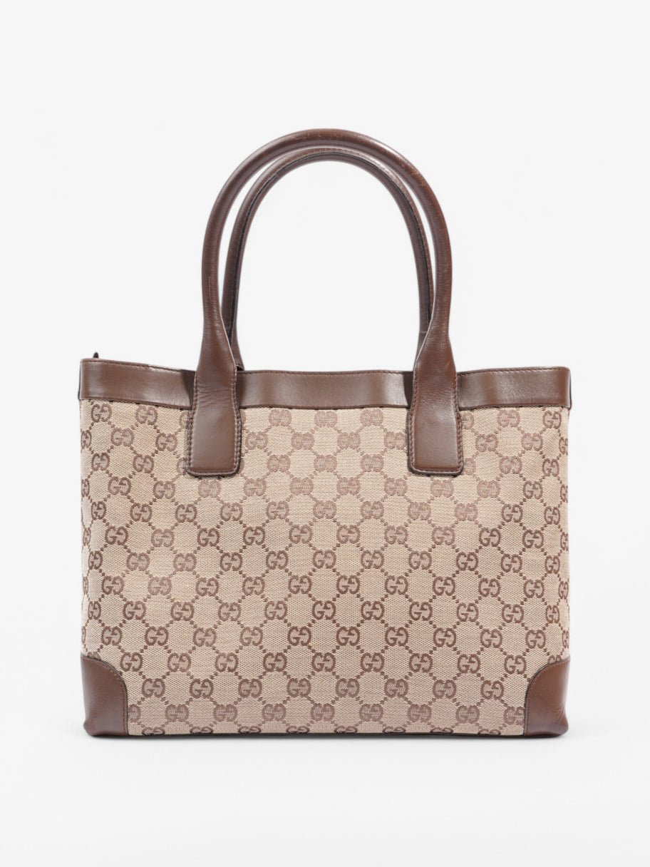 Gucci Canvas Tote Brown Canvas Image 4