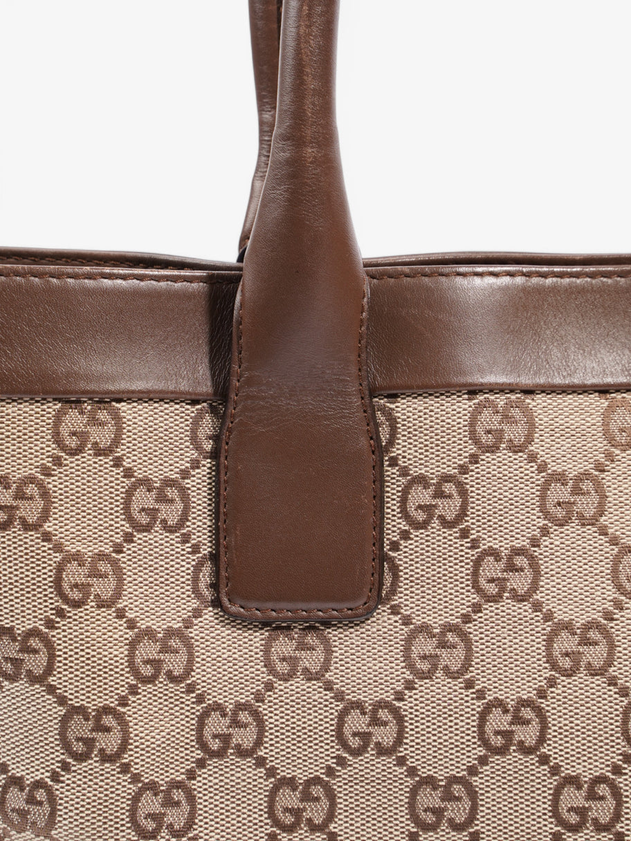 Gucci Canvas Tote Brown Canvas Image 7