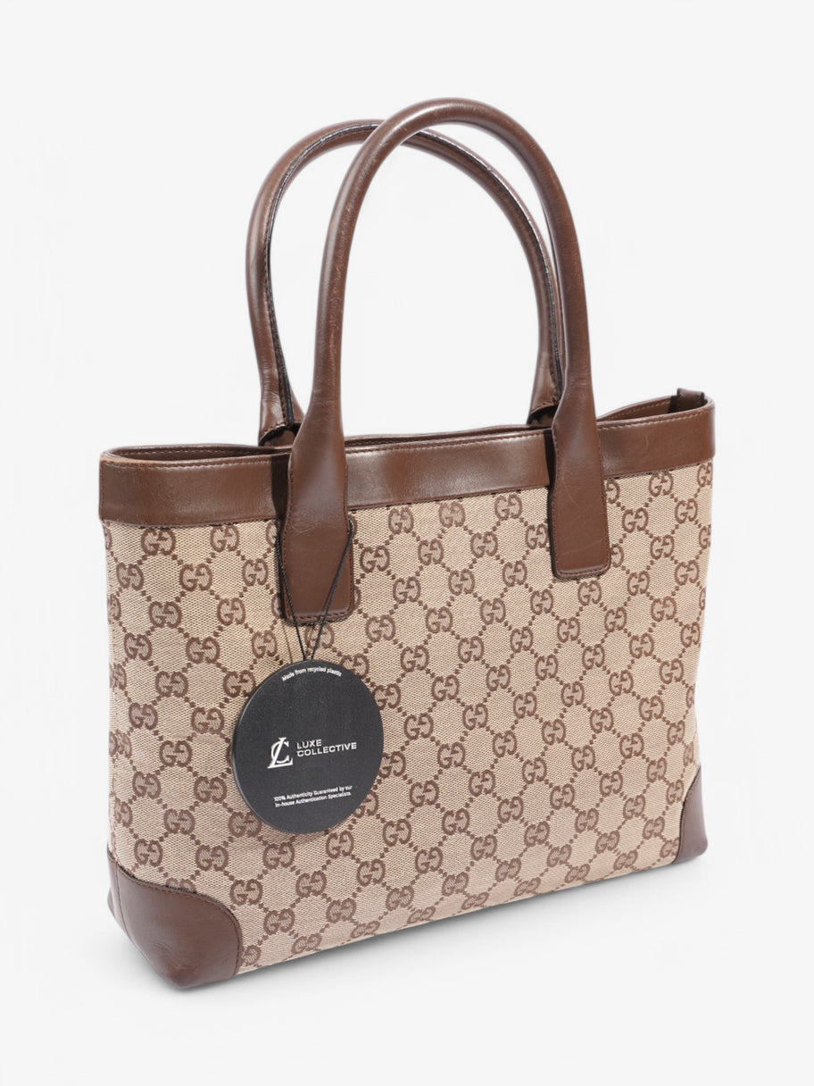 Gucci Canvas Tote Brown Canvas Image 9
