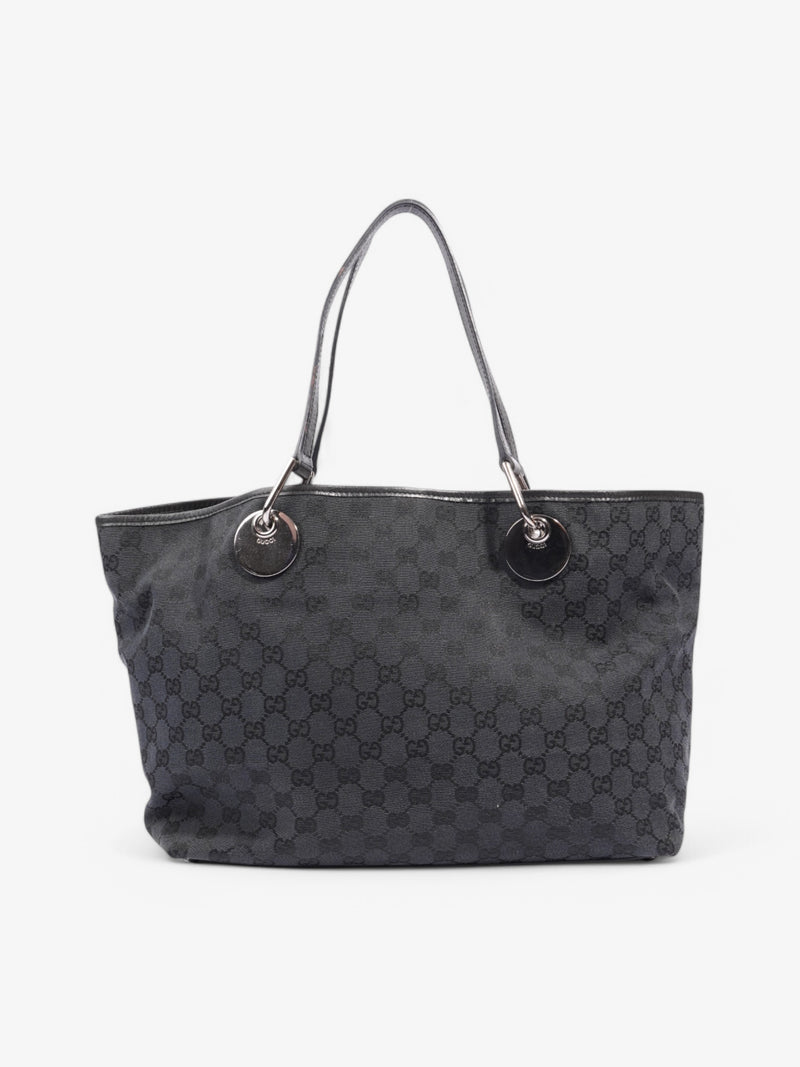  Gucci Canvas Eclipse Tote Navy Canvas