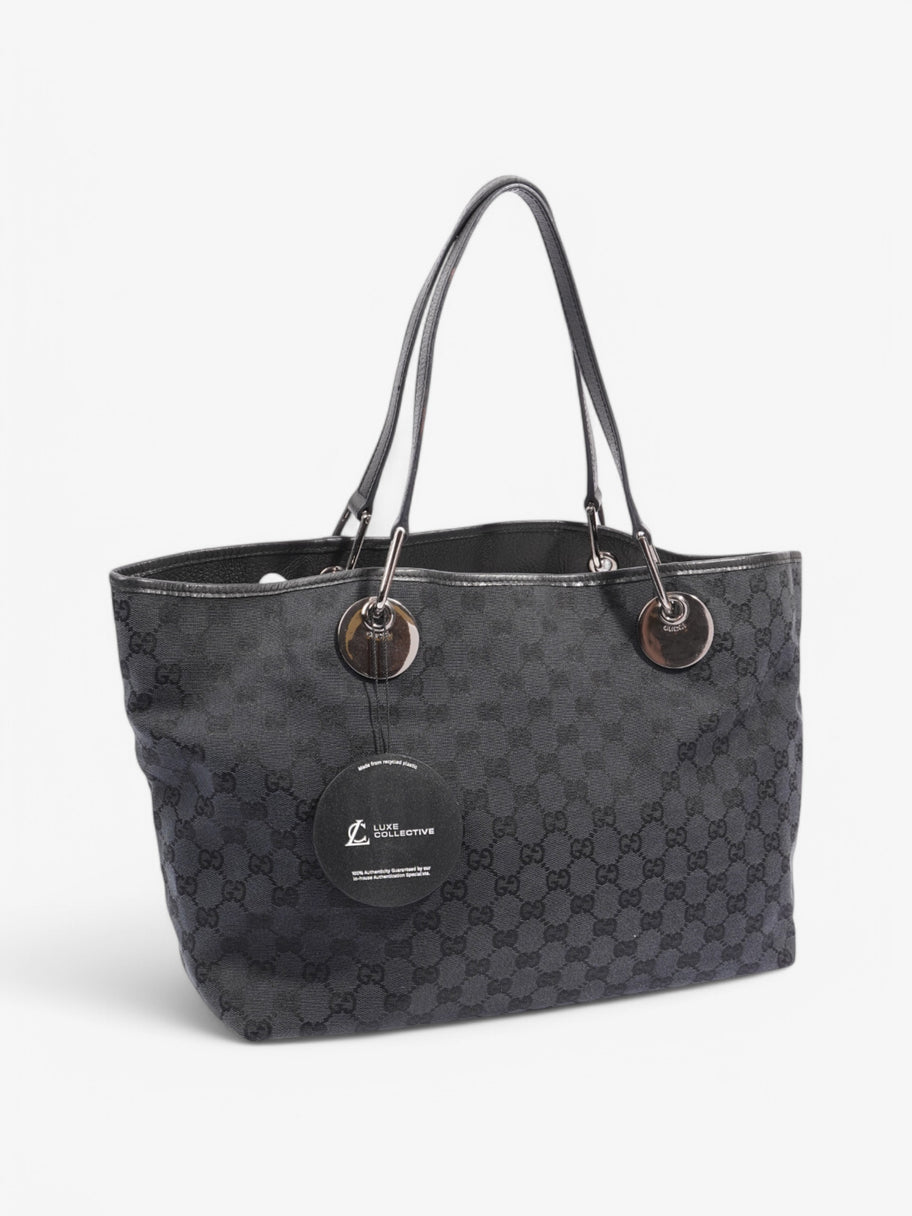 Gucci Canvas Eclipse Tote Navy Canvas Image 10