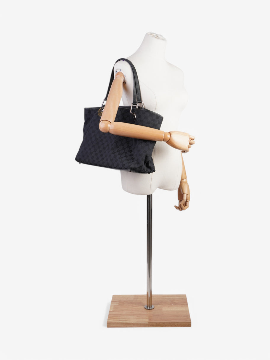 Gucci Canvas Eclipse Tote Navy Canvas Image 2