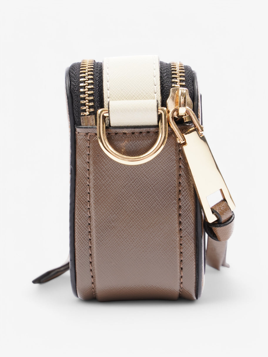 Marc Jacobs The Snapshot Brown / White Leather Image 3