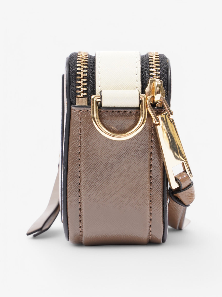 Marc Jacobs The Snapshot Brown / White Leather Image 5