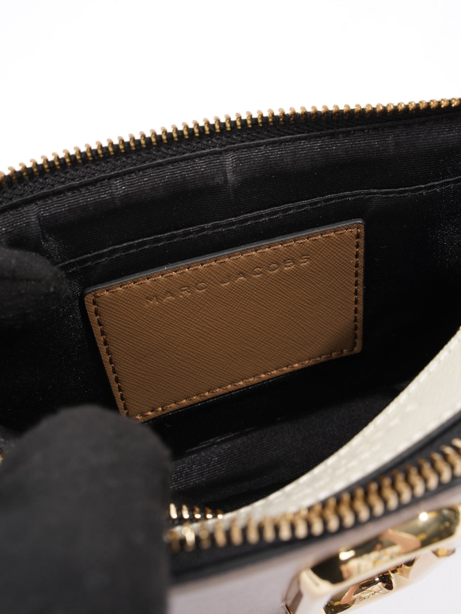 Marc Jacobs The Snapshot Brown / White Leather Image 8