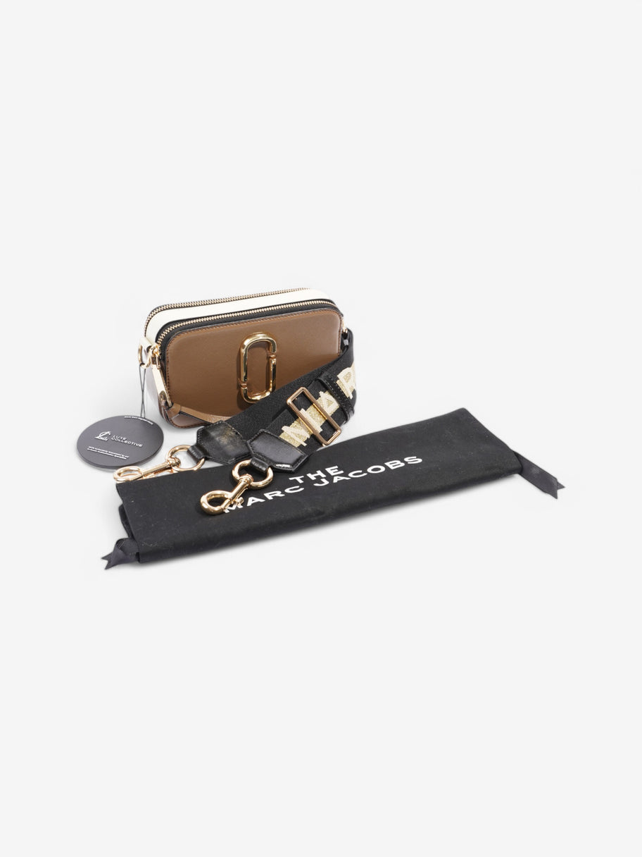 Marc Jacobs The Snapshot Brown / White Leather Image 9